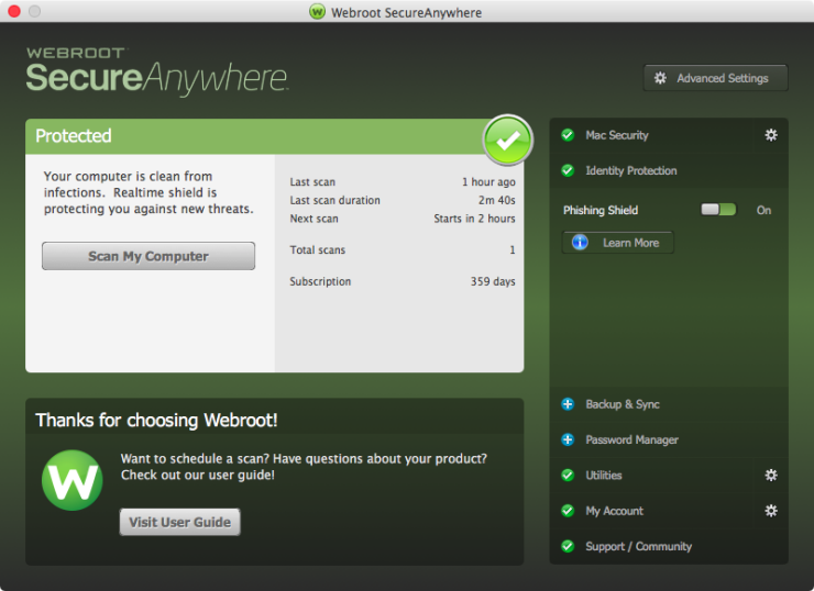 Webroot pc download windows 10